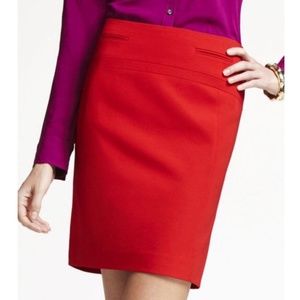 Express red pencil skirt